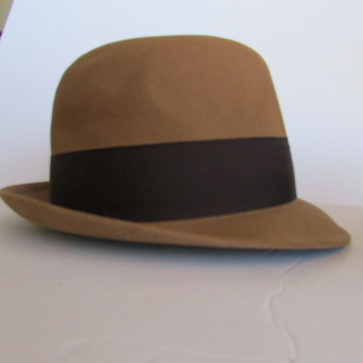2 Vintage Dobbs Golden Coach Gray/brown Fur Felt Fedora Hats