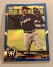 2018 Bowman Draft Chrome Blue Refractor /150 Korry Howell #BDC-61