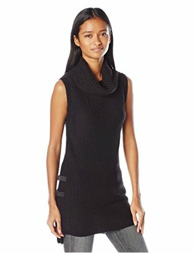 Juniors Sleeveless Cowl Neck Sweater 