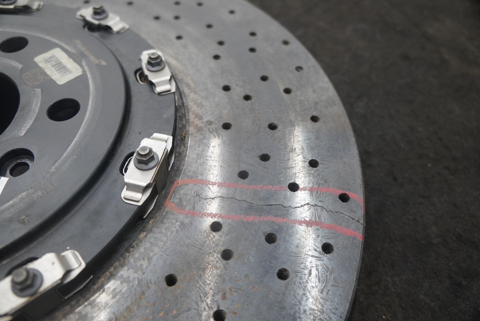 Front Disc Brake Rotor Carbon Ceramic Brembo 14C0033CP McLaren 720S 2018 *Note*