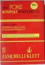 DIZIONARIO TEDESCO ITALIANO/ITALIANO TEDESCO -II° ed. minore -ZANICHELLI 1998