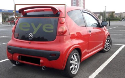 Motordrome Becquet de toit compatible avec Citroën C1/Peugeot 107 'Wing