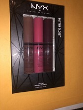NYX Professional Butter Gloss 3 Piece Creamy Lip Set BLGSET10 NIB New