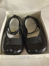 Vintage Lullaby Baby Shoes Black Size 2 5-8 Months 14522 Hudson s NEW