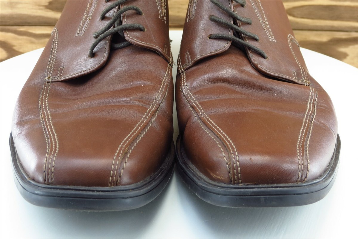 Clarks Shoes Sz 9.5 M Brown Derby Oxfords Leather Men 14885  display picture 3