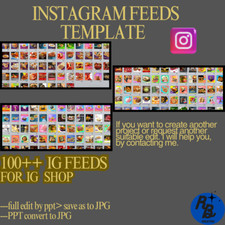 100 Instagram Feeds Template - FOR INSTAGRAM SHOP
