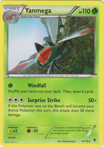 Pokemon - Yanmega - 4/119 - Rare - XY - Phantom Forces - NM