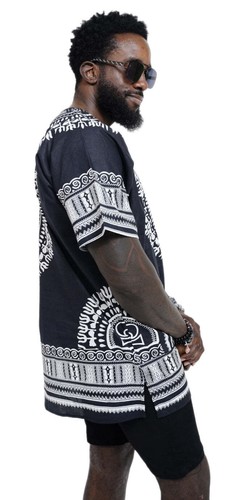 Dupsie's African Print Unisex Dashiki Shirt Suitable for Festivals, Concerts, Cr - Picture 5 of 32