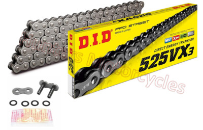 Kawasaki ZX6R G1 & G2 1998 & 1999 DID X-Ring Drive Chain 525VX3 x