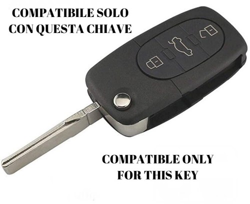 Ricambio Tasti Gomma Chiave Telecomando Audi A2 A3 A4 A6 A8 TT 3 TASTI NERO - Foto 4 di 7