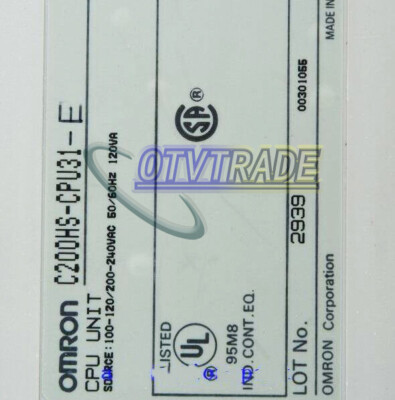 Used 1PC Omron Input module C200HS-CPU31-E