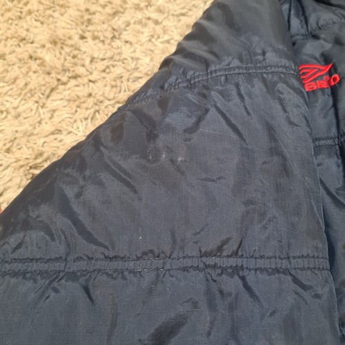 Vintage Umbro Jacket Mens 2XL XXL Blue Puffer Quilted Football Down Long Winter - Picture 9 of 11