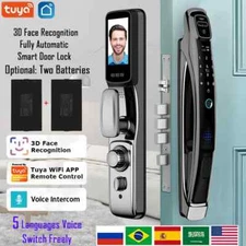 Wifi Tuya APP Face Recognition Door Lock With Camera Video Call Voice Intercom ﻿