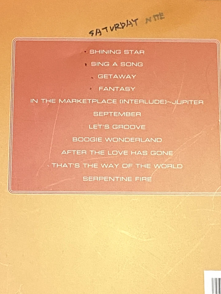 Earth, Wind & Fire Best Band Score Japan Guitar Bass Drums Vocal TAB Book 2008 - Image 2 of 4