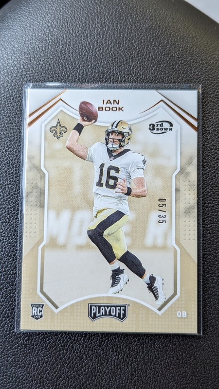 2021 Panini Playoff Football Ian Book Rookie Card #237 3rd Down Parallel 5/35 RC