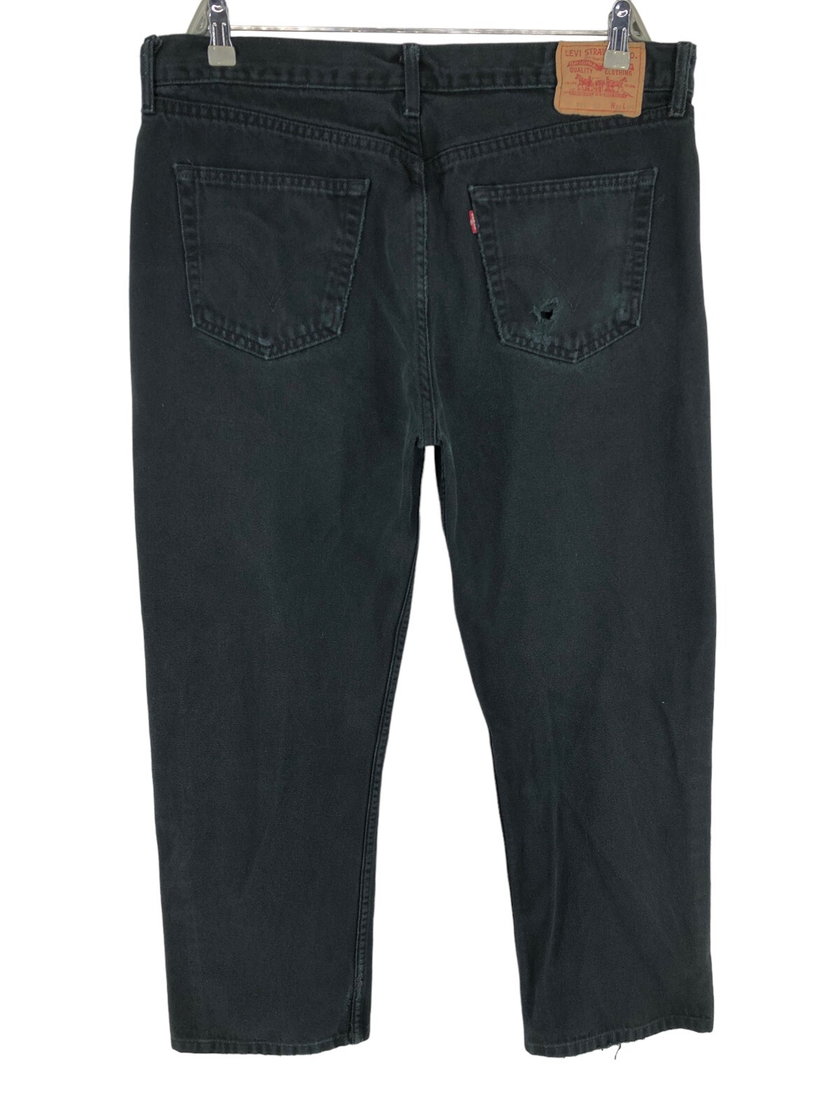 Jeans Levi's 501 Regular Straight Pour Hommes - Taille W38 L32 En Noir - Occasion En Très Bon état