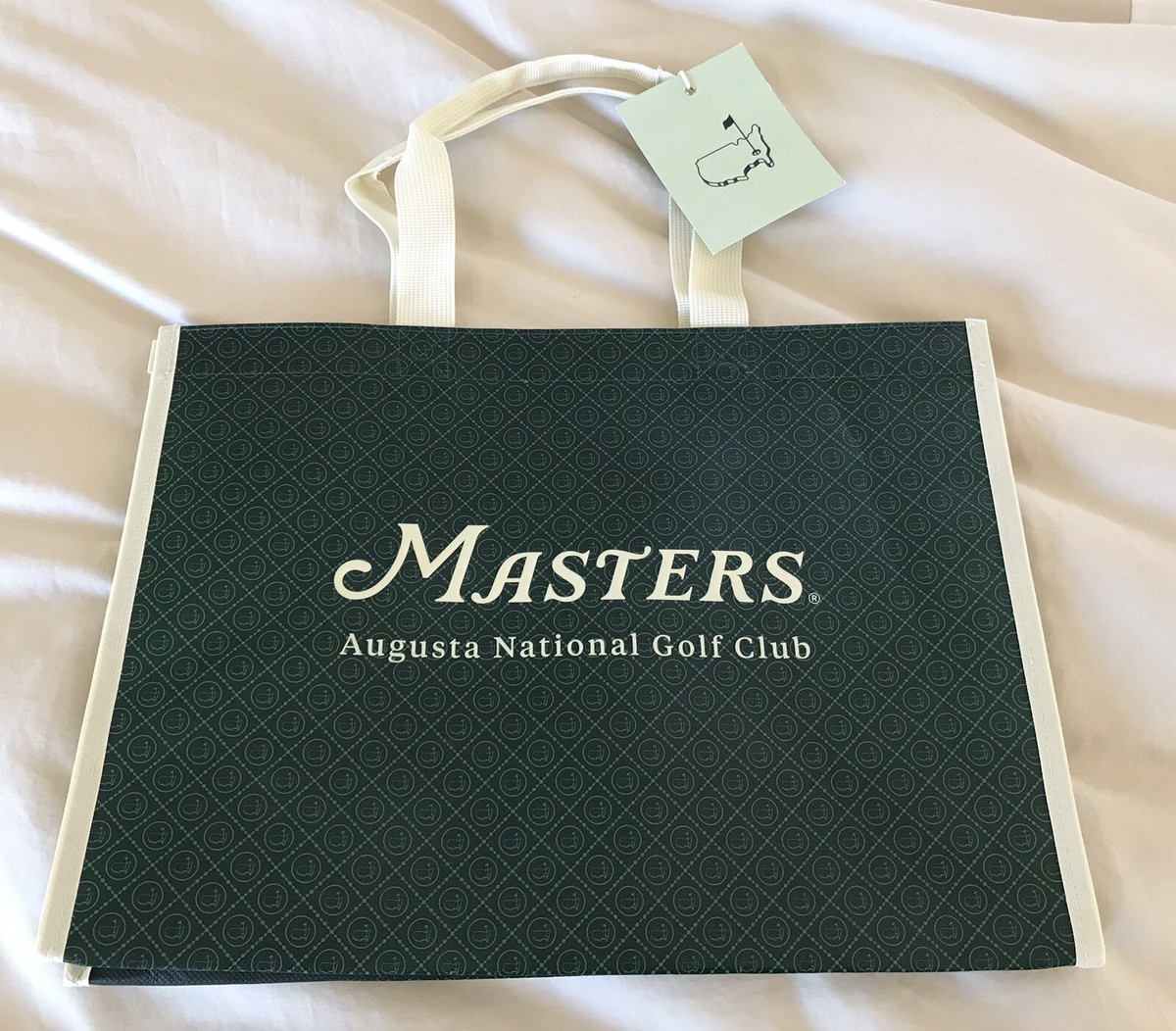 Masters Golf Berckmans Place Augusta National Creme Green Tote Bag