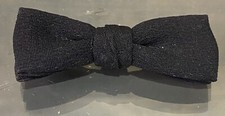 Vintage Ormond Black Bow Tie Clip-On