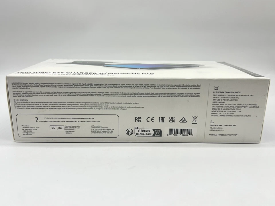 SATECHI Trio Wireless Charger With Magnetic Pad - Image 3 of 4