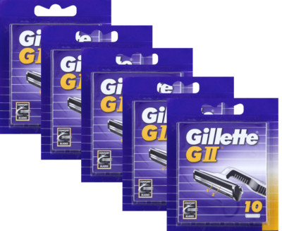Gillette GII G 2 Rasierklingen  Doppelklinge Wahlweise 10-50er Pack Neu und OVP