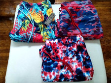 GEORGE Men's Swim Trunk Shorts SZ LARGE - 3 Pairs Bold Prints NWT  