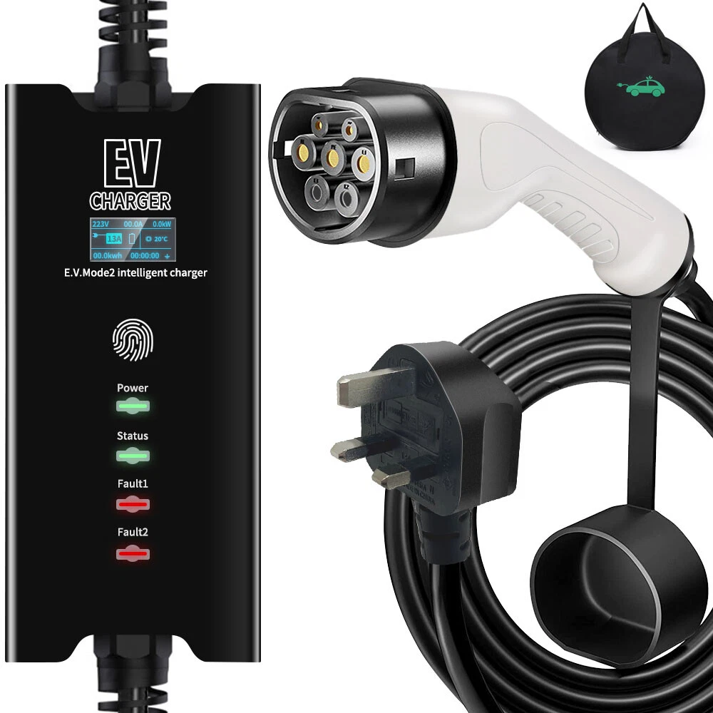 Ev type 2 to 2024 3 pin adapter