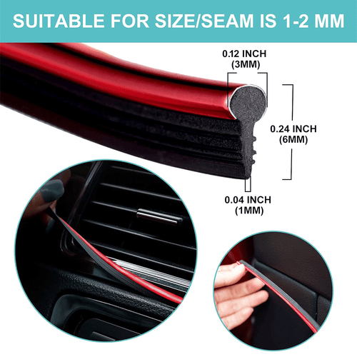 16ft/5M Car Interior Door Gap Edge Line Insert Molding Trim Decor Strip + Tool - Picture 17 of 24