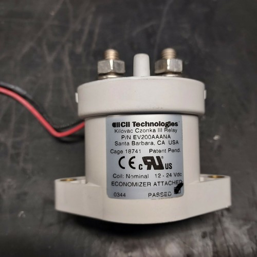 (2X) EV Kilovac Czonka III EV200AAANA 500A Contactor 9 - 32Vdc Coil w ...