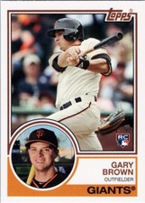 2015 Topps Archives #261 Gary Brown RC San Francisco Giants