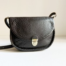 Vintage Roots All Leather Classic Cmall Oval Crossbody Bag