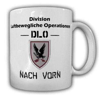 DLO Division Luftbewegliche Operationen Nach vorn BW Wappen Tasse Becher #18132