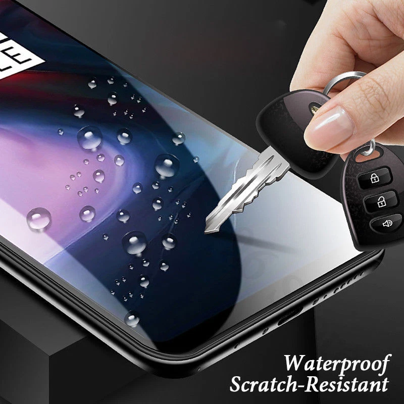 Cubierta protectora de pantalla de vidrio templado de cobertura completa para OnePlus 8 7 6T 6 5T 9D Foto 3 de 4