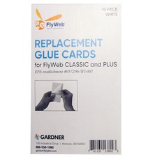 Flyweb Fly Light Glue Boards (10 pk) FlyWeb Replacement Glue Boards Sticky Traps