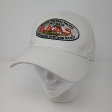 Bass Anglers Sportsman Society Fishing Off White Adjustable Baseball Cap Hat