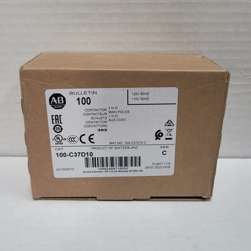 Contactor Allen-Bradley 100-C37D10 EE. UU. - Imagen 1 de 4