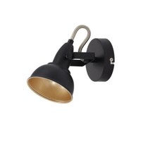 Briloner Spot Wandleuchte Wandlampe Wandstrahler Schwarz-Gold