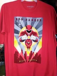 red ranger t shirt