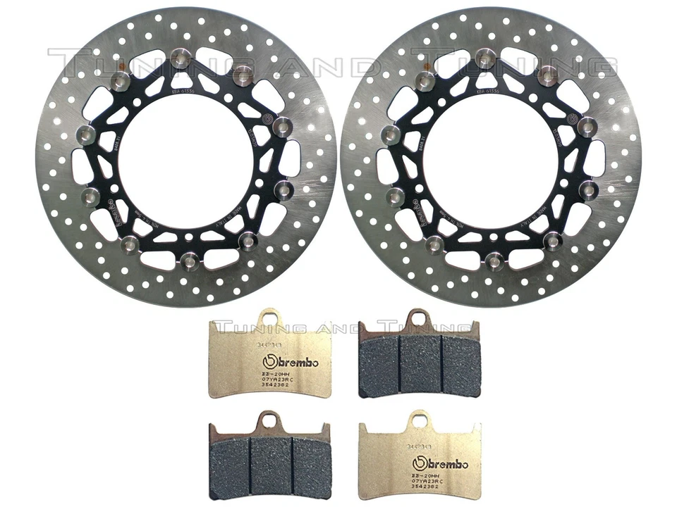 Disques avant + Plaquettes RC POUR YAMAHA MT 09 850 STREET RALLY/ABS 2014>15 - Photo 1/1