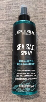 Viking Revolution Sea Salt Spray Men |  Kelp, Aloe Vera & Red Algae Extra 8.8 oz