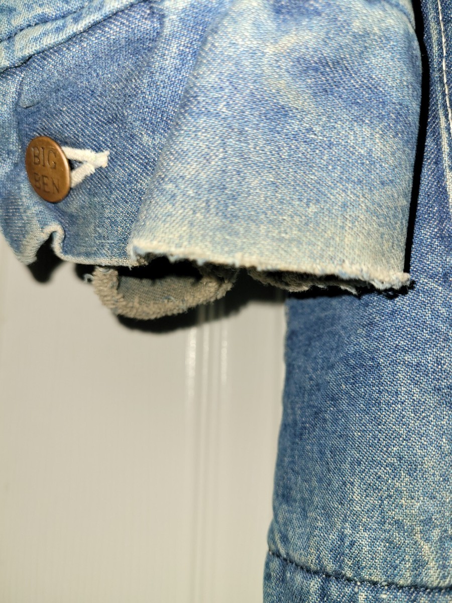 VINTAGE 70S BIG BEN FLANNEL LINED DEMIM JACKET 40 LONG VINTAGE 70S BIG BEN FLANNEL LINED DEMIM JACKET 40 LONG