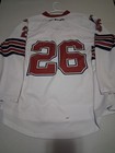 CCM Custom Pro Hockey Jersey #26 White Red Navy "W" Logo Size Medium Lace Tie — photo 10