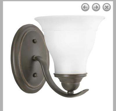 Progress Lighting Model# P3190-20 Wall Sconce in Oil Rubbed Bronze