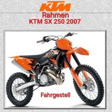 KTM SX 250 Rahmen 2007 Fahrgestell Hauptrahmen auch 300er Motor 2004-2015 no exc