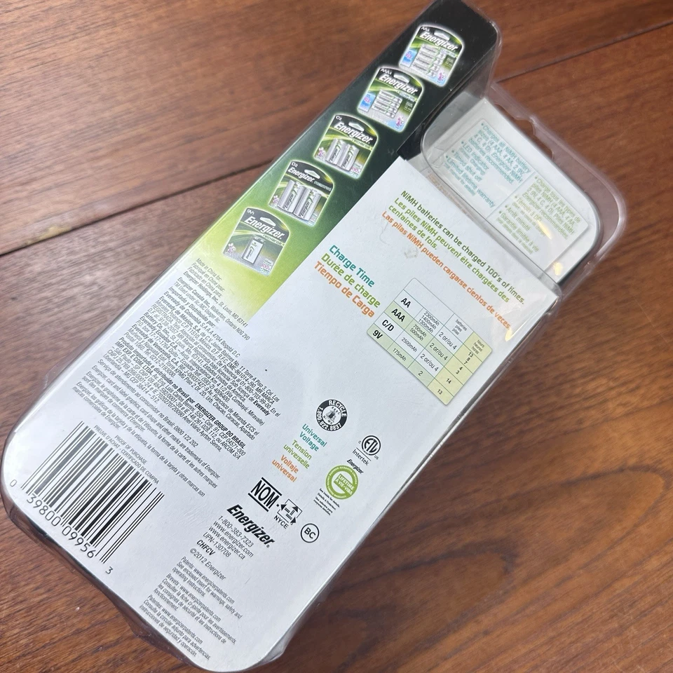 Energizer Recharge Universal Battery Charger CHFCV AA AAA C D 9V NiMH NiCd - Image 3 of 4