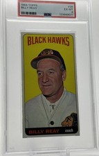 1964-65 Topps 133899071 Billy Reay PSA 6 Chicago Blackhawks #38