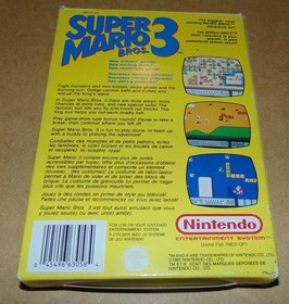 Super Mario Bros. 3  jeu original nintendo nes avec boite et notice