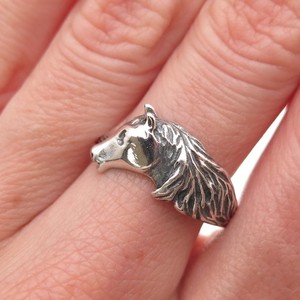 Sterling Silver Horse Ring | eBay