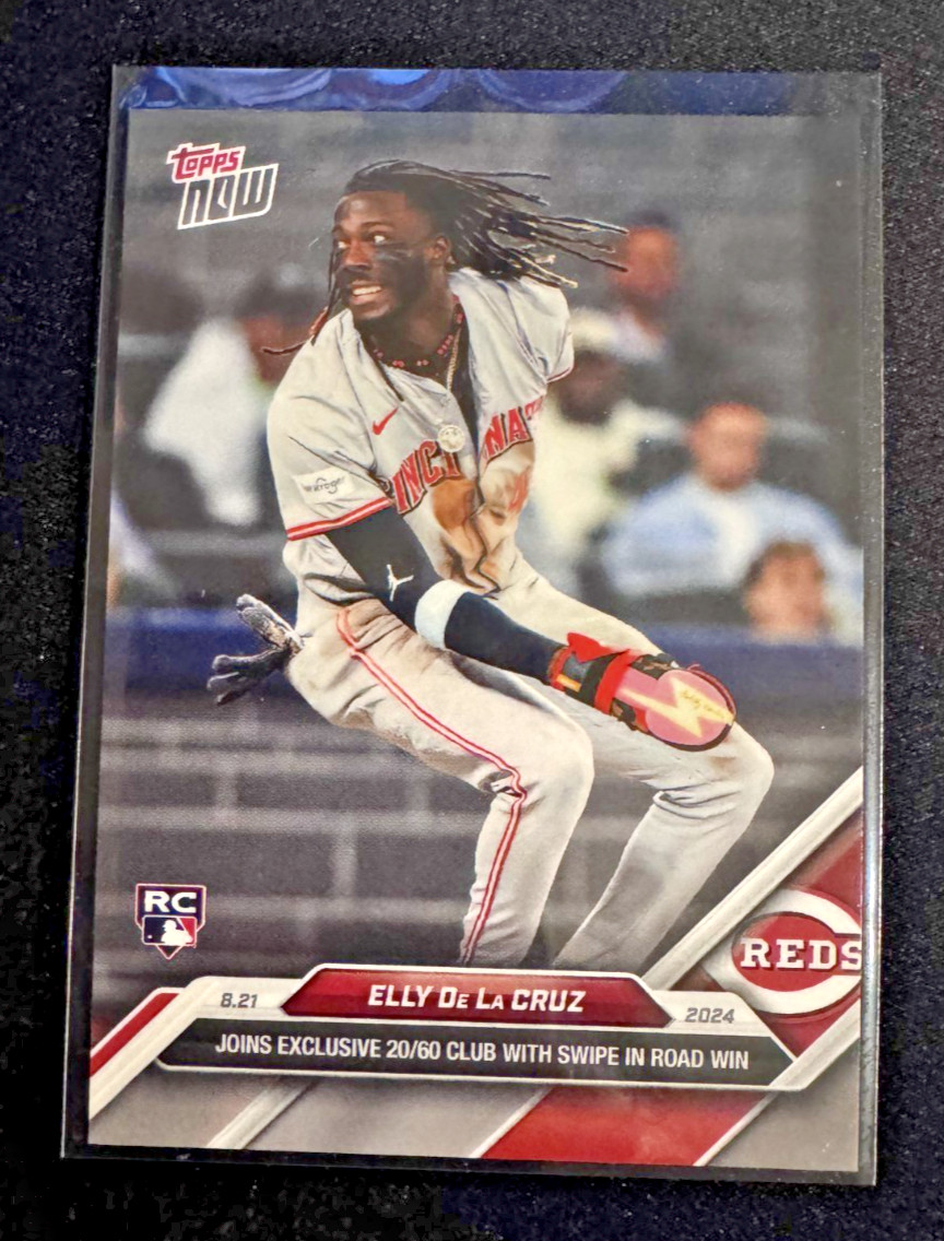 2024 MLB Topps Now 577 Elly De La Cruz Cincinnati Reds Print Run: 26,246