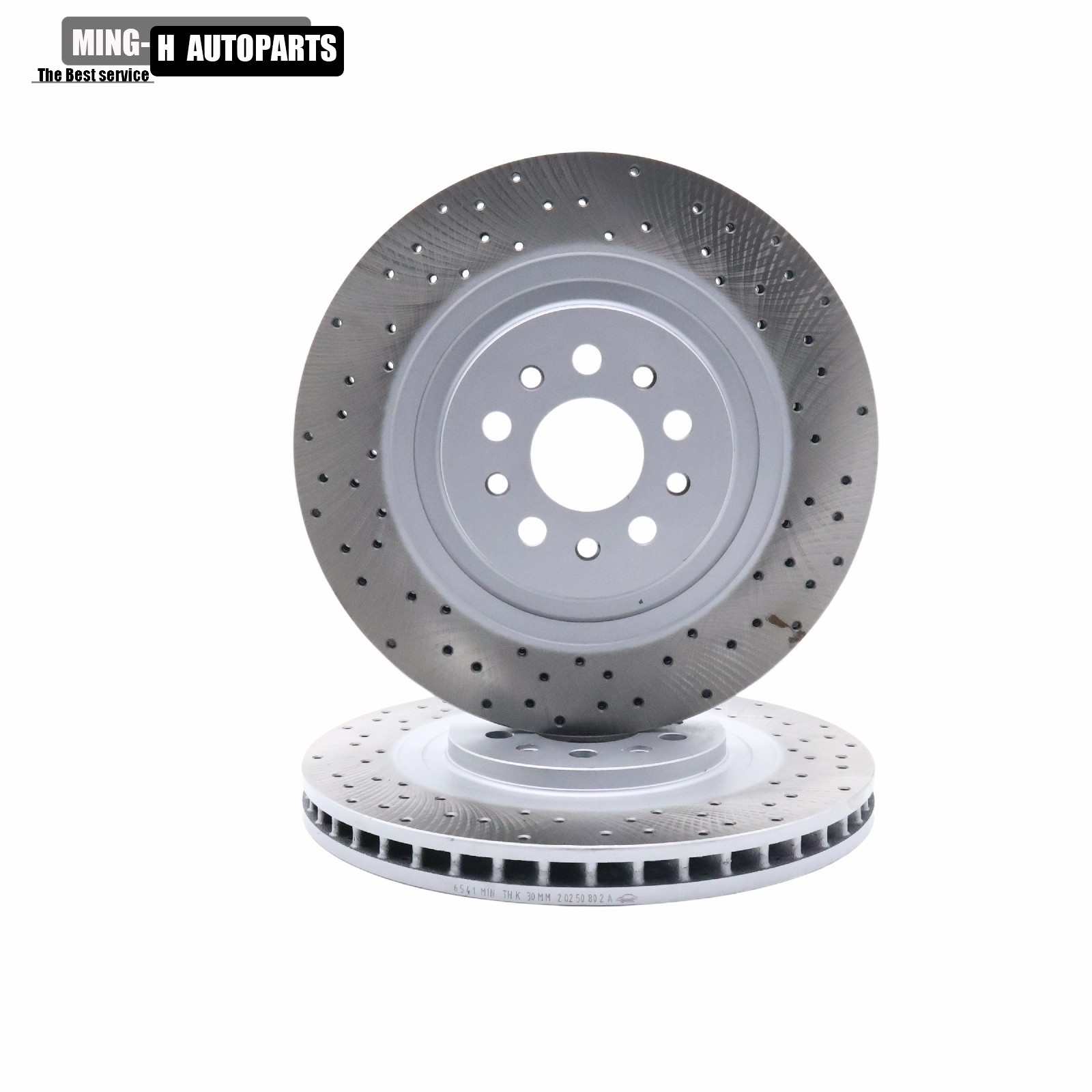 For 2014-2021 Maserati Ghibli Quattroporte Front Brake Rotors set of 2 670030935