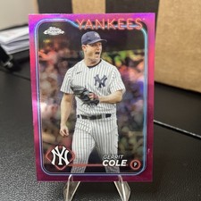 2024 Topps Chrome Pink Refractor #164 Gerrit Cole New York Yankees